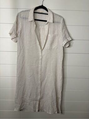 pleated linen maxi dress Blue Linen Maxi Dress with Pleated Front and 3/4 Sleeves  YLISTYLE